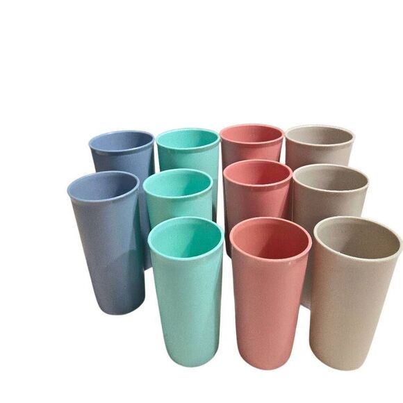 Vintage Tupperware Tumbler Drinking Cups, Set of 11 - Picture 1 of 5